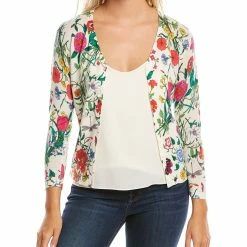 Budget 😀 Samantha Sung Charlotte Cashmere & Silk-Blend Cardigan 👩 Women Sweaters & Knits 🔔