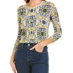 Wholesale 👏 Samantha Sung Lynette Silk & Cashmere-Blend Cardigan 👩 Women Sweaters & Knits 🎉