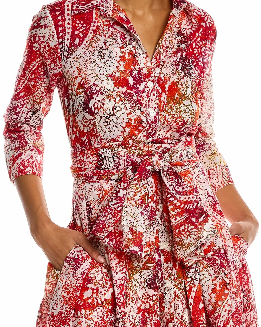 Budget ๐ Samantha Sung Audrey 4 ๐ Shirtdress ๐ฉ Women ๐ Dresses Red Multi โจ 5 Budget ๐ Samantha Sung Audrey 4 ๐ Shirtdress ๐ฉ Women ๐ Dresses Red Multi โจ - Image 3