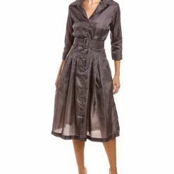 Flash Sale ✨ Samantha Sung Audrey Silk 👚 Shirtdress 👩 Women 👗 Dresses 😉