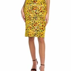 New 👏 Samantha Sung Chloe Wool & Silk-Blend Pencil 👗 Skirt 👩 Women 👗 Skirts 💯