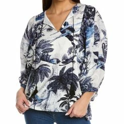 Wholesale 🧨 Samantha Sung Anastasia Linen Top 👩 Women Tops 🌟