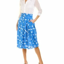 Hot Sale ✨ Samantha Sung Audrey Contrast Midi 👚 Shirtdress 👩 Women 👗 Dresses 😍