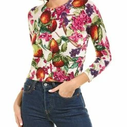 Cheap 🧨 Samantha Sung Lynette Silk & Cashmere-Blend Cardigan 👩 Women Sweaters & Knits ✔️