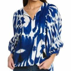 Discount 😍 Samantha Sung Anastasia Linen Top 👩 Women Tops 😍