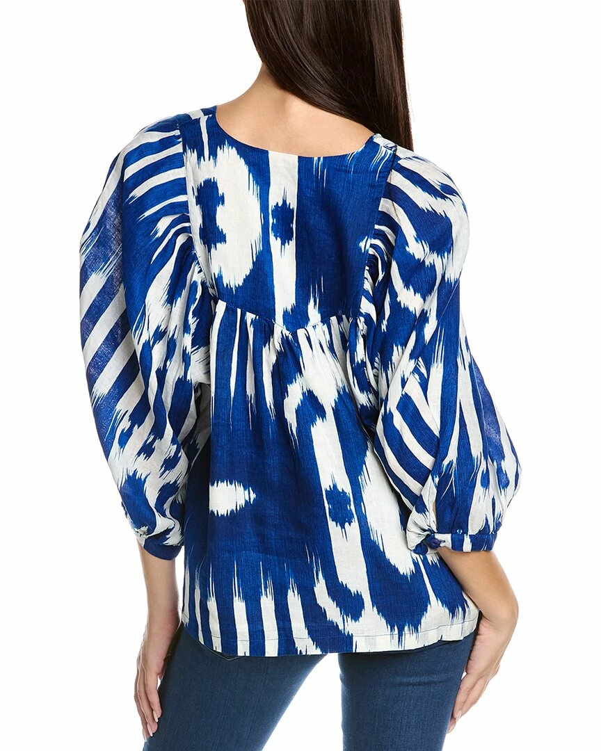 Discount 😍 Samantha Sung Anastasia Linen Top 👩 Women Tops 😍 4 Discount 😍 Samantha Sung Anastasia Linen Top 👩 Women Tops 😍 - Image 2