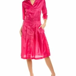 Best deal 😍 Samantha Sung Audrey 3 Silk 👚 Shirtdress 👩 Women 👗 Dresses 😀