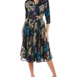 Budget 💯 Samantha Sung Aster Midi 👗 Dress 👩 Women 👗 Dresses ⌛